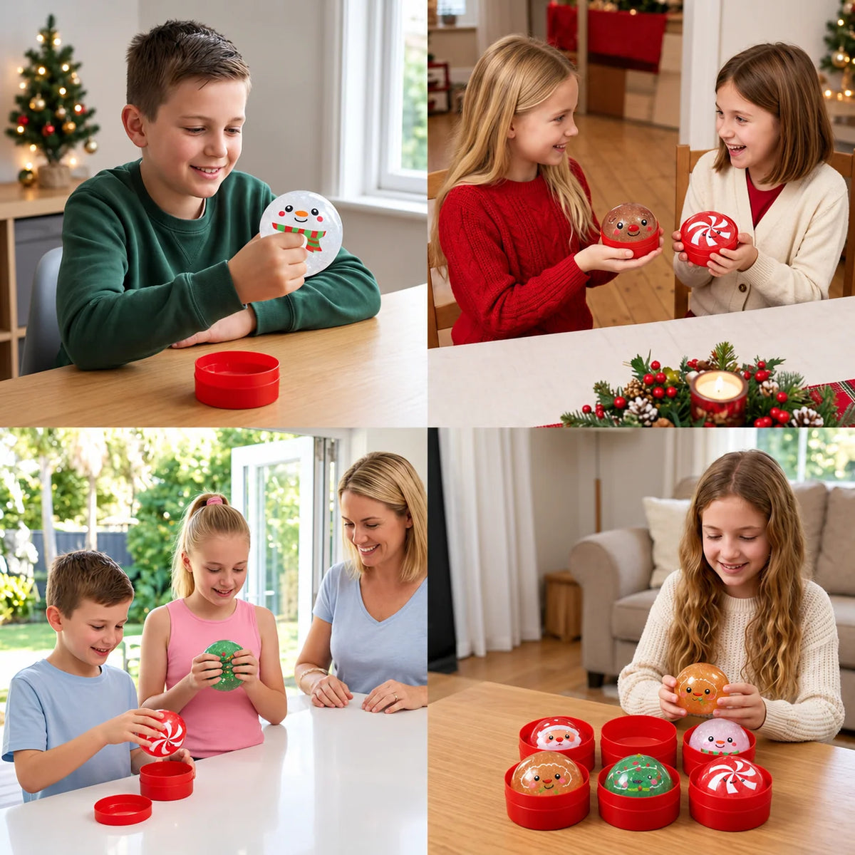 Squishy Toy Christmas Dumpling Design Stress Relief
