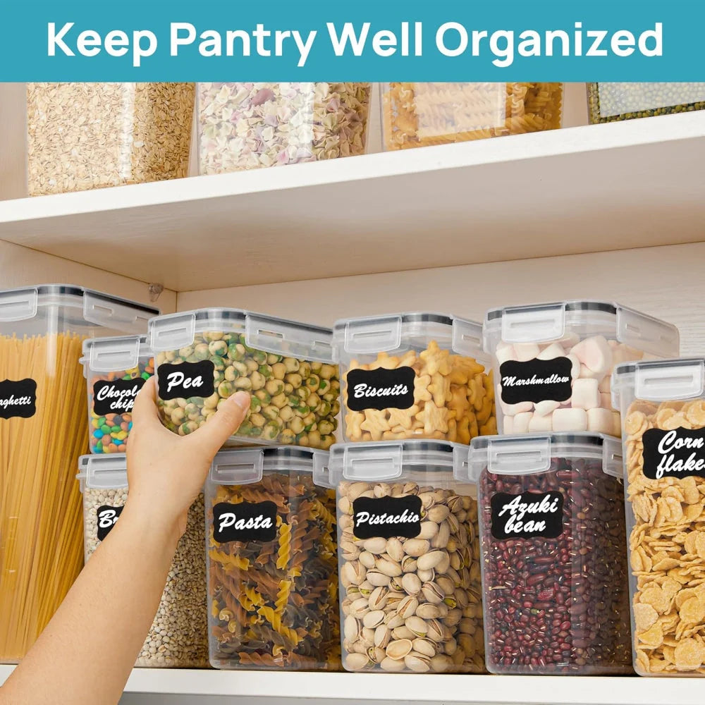 Stackable Container Set Clear Sides & Airtight Clamp Lids