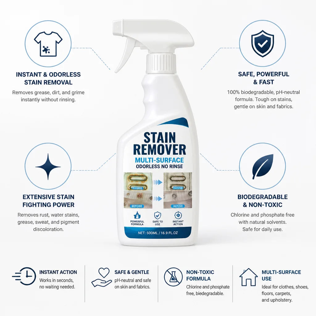 Stain Remover Multi-Surface Odorless No Rinse