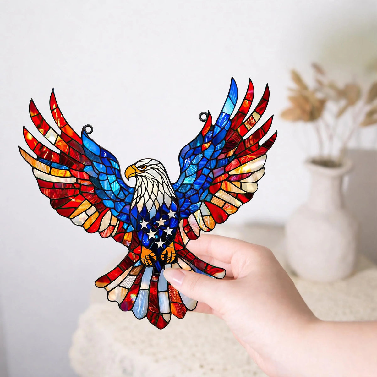 Stained Glass Suncatcher Eagle Design Projects Colored Light