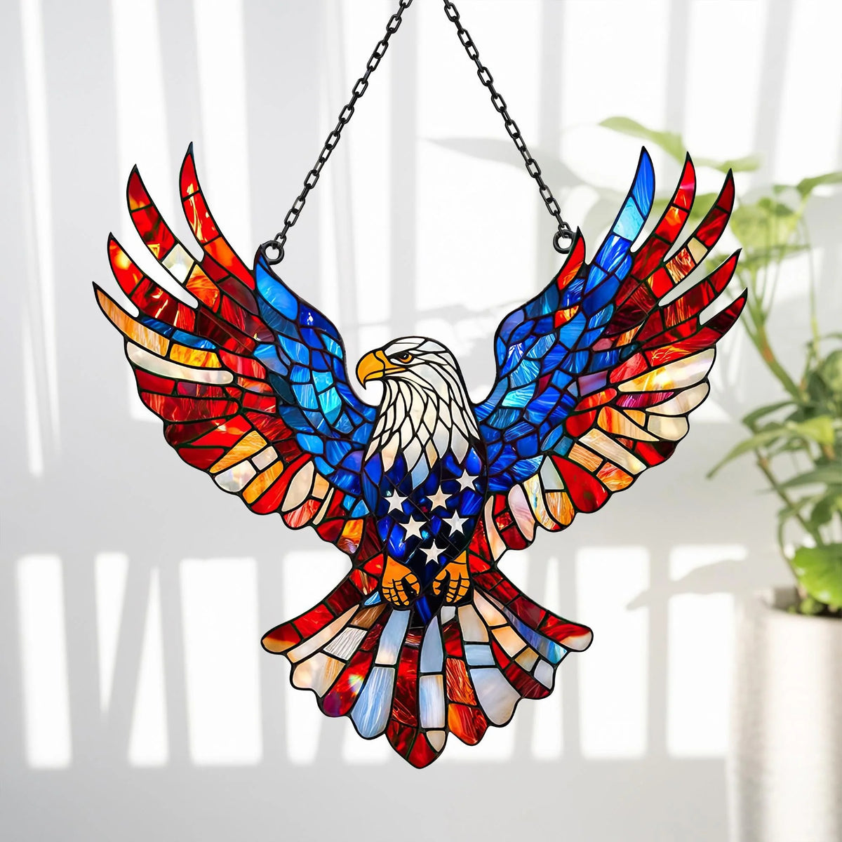 Stained Glass Suncatcher Eagle Design Projects Colored Light