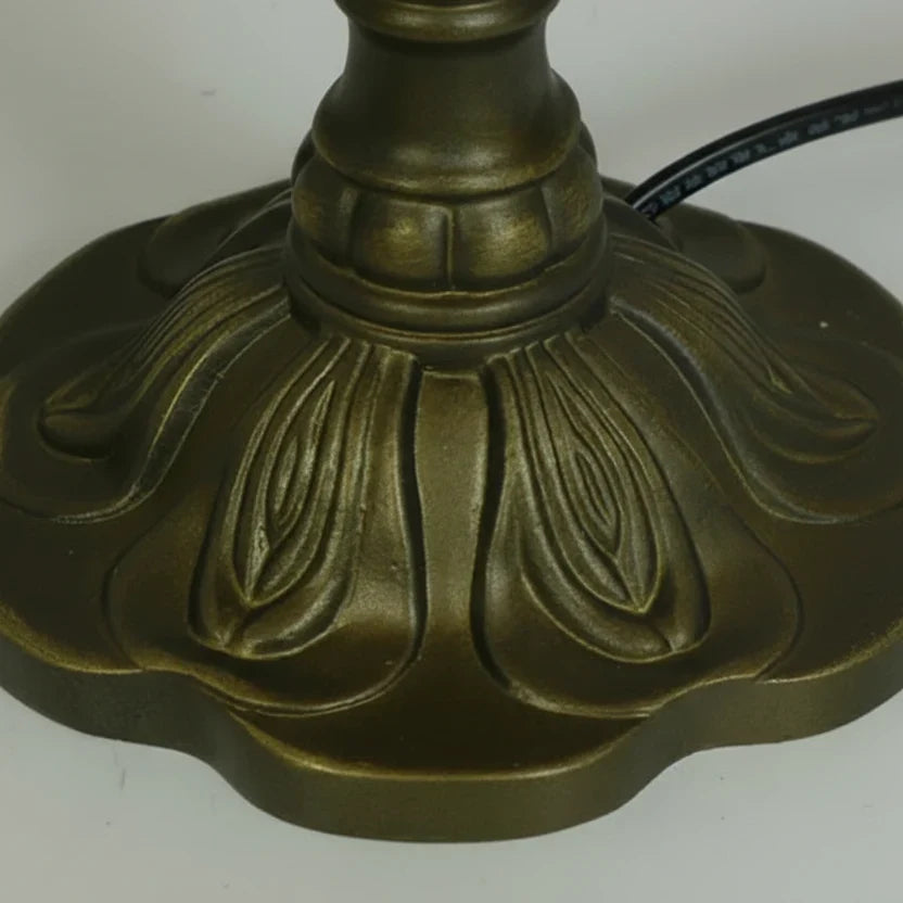 Stained Glass Table Lamp Warm Ambient Lighting E27 Socket