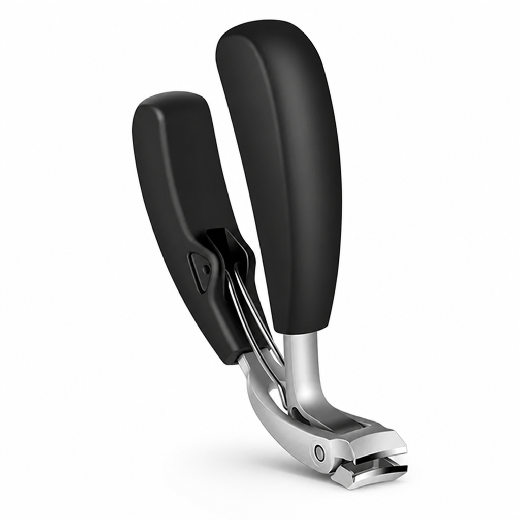 Stainless Steel Curved Extra-Wide Nail Nipper (Splash Guard)
