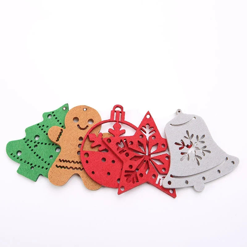 Star Ornament Felt With Hanging Cord