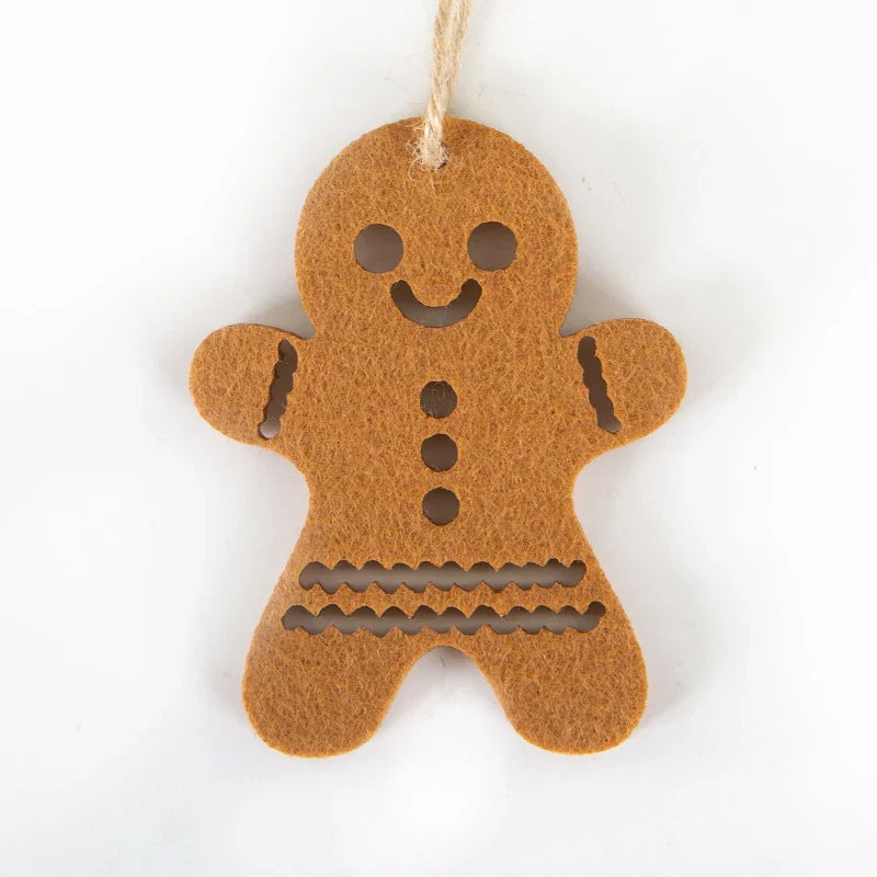 Star Ornament Felt With Hanging Cord