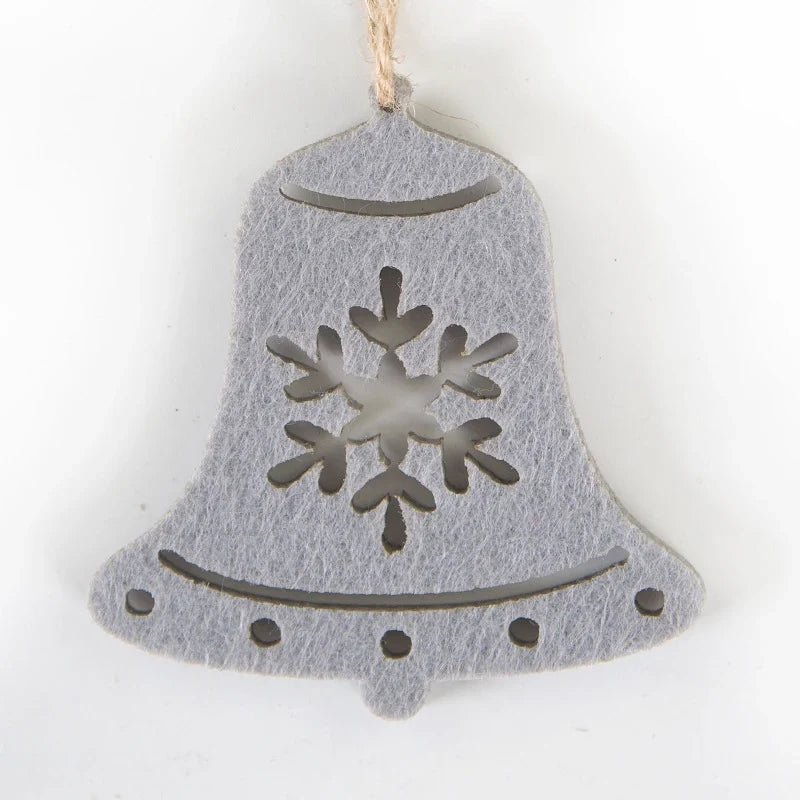 Star Ornament Felt With Hanging Cord