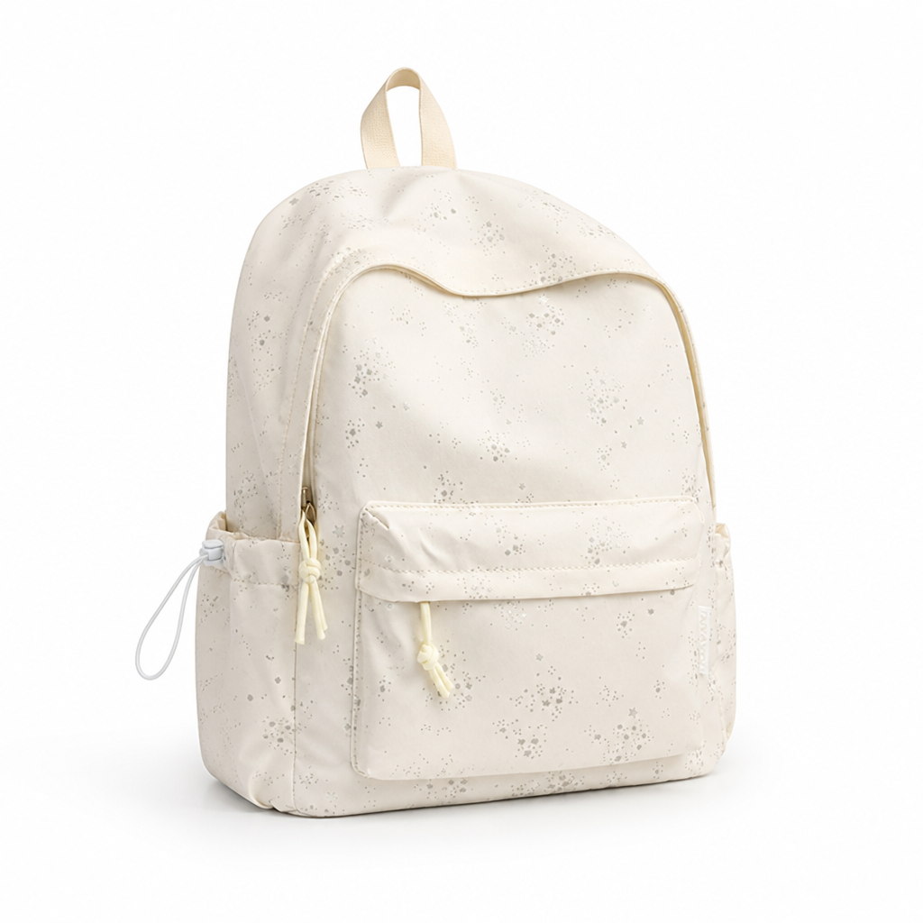 Star-Patterned Laptop Compartment School Backpack