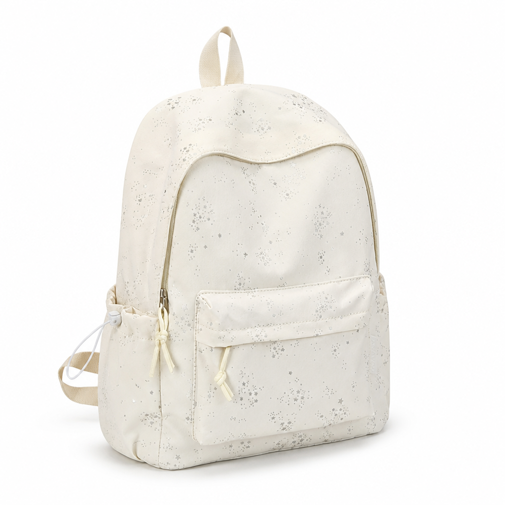 Star-Patterned Laptop Compartment School Backpack