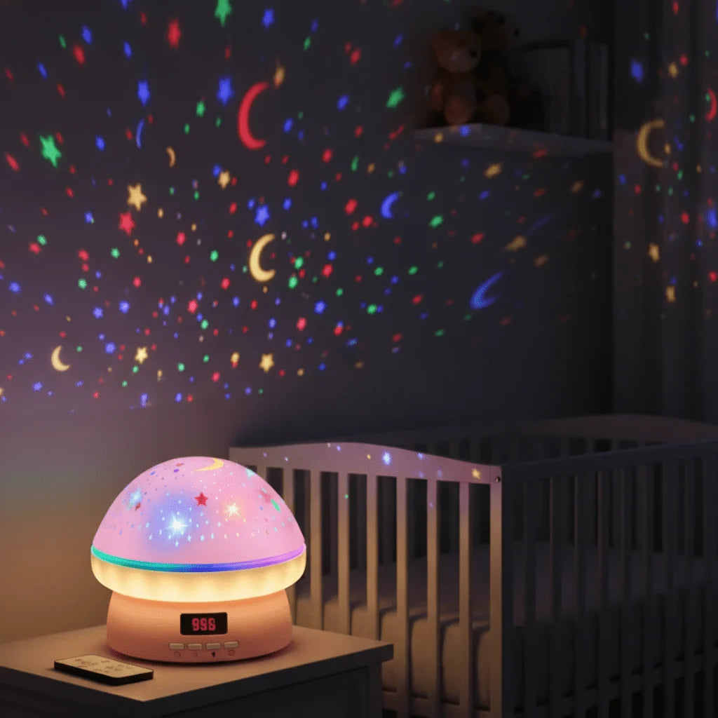 Star Projector 16 Colors 360-Degree Rotation Timer & Remote Control