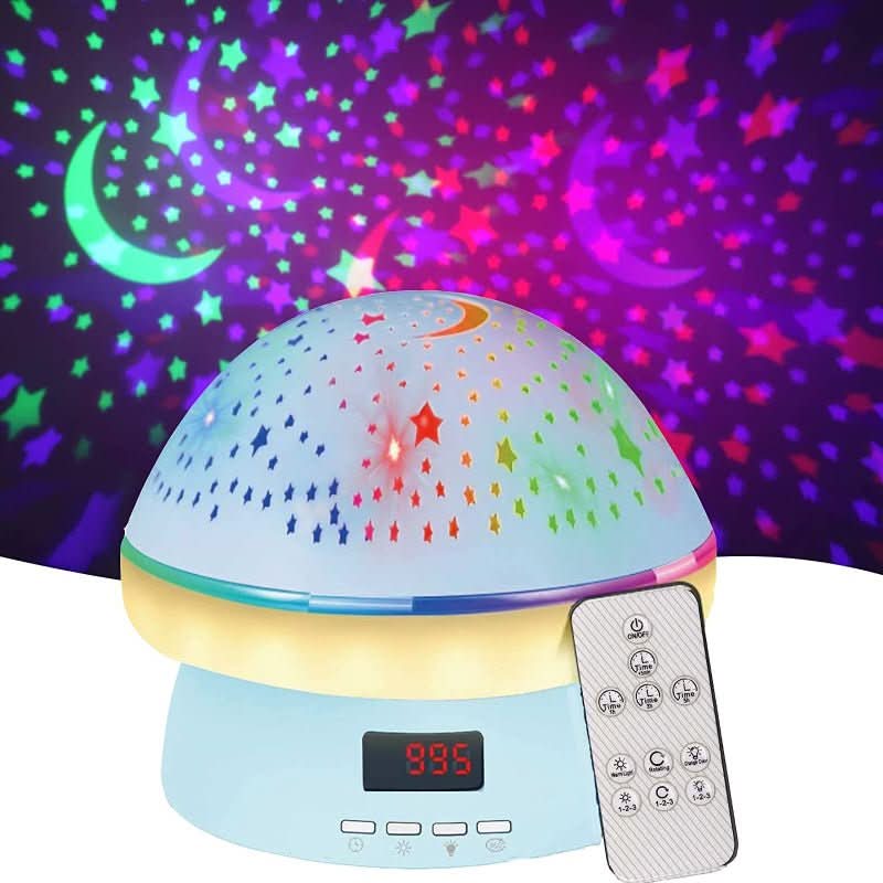 Star Projector 16 Colors 360-Degree Rotation Timer & Remote Control