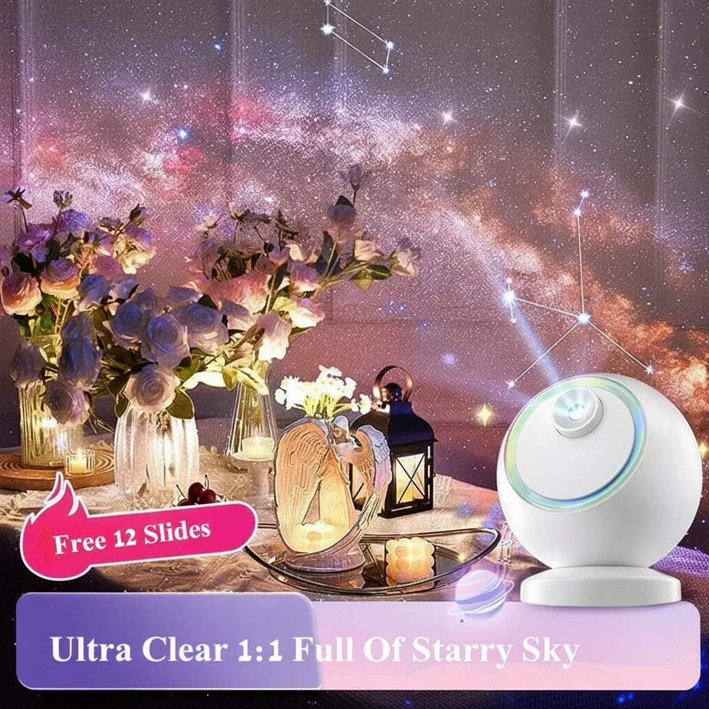 Star Projector Rotating Nebula Bluetooth Speaker