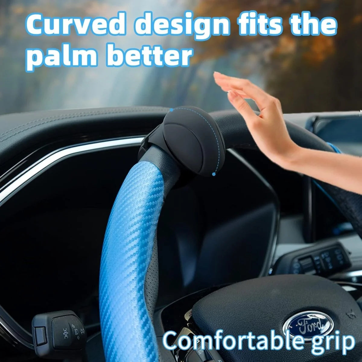 Steering Wheel Spinner Knob Ergonomic Grip 360° Rotation