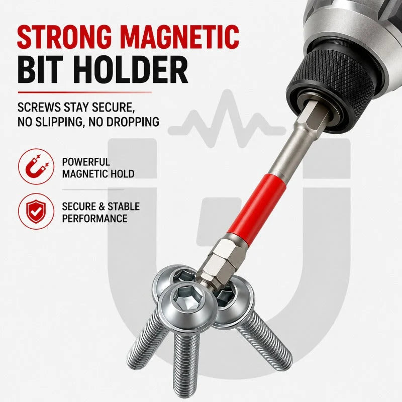 Stepped Hex Bit Set Magnetic Multi-Size S2 Alloy Steel