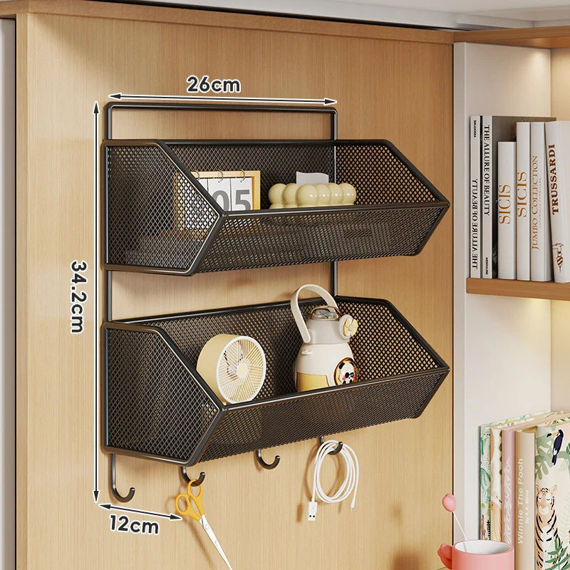 Storage Basket Over-Cabinet Hanging Rust-Resistant Metal Mesh