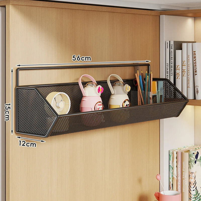 Storage Basket Over-Cabinet Hanging Rust-Resistant Metal Mesh