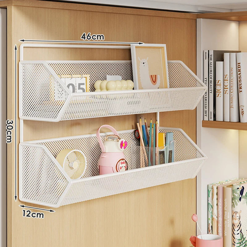 Storage Basket Over-Cabinet Hanging Rust-Resistant Metal Mesh