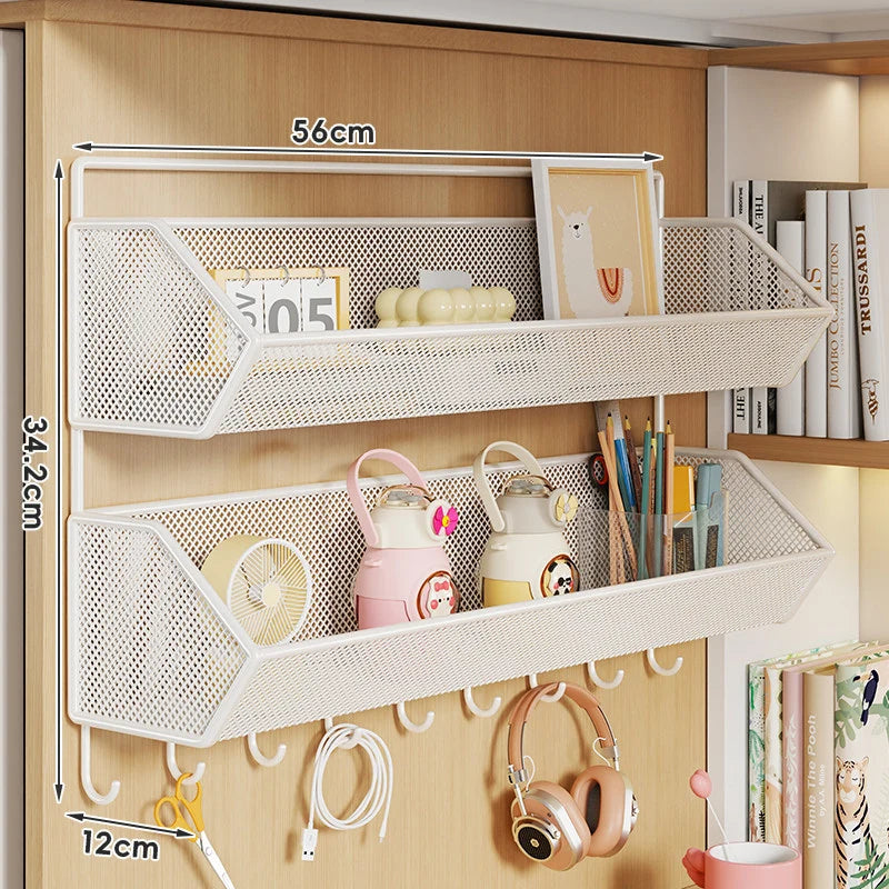 Storage Basket Over-Cabinet Hanging Rust-Resistant Metal Mesh
