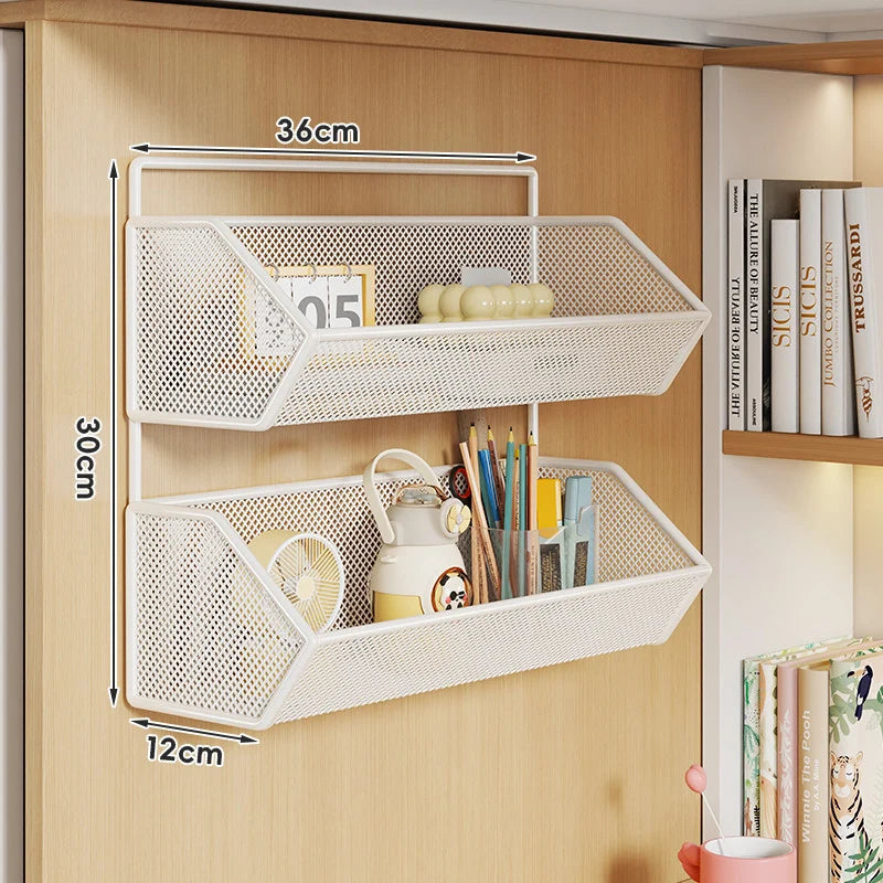Storage Basket Over-Cabinet Hanging Rust-Resistant Metal Mesh