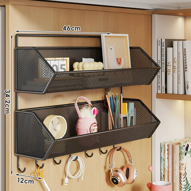 Storage Basket Over-Cabinet Hanging Rust-Resistant Metal Mesh