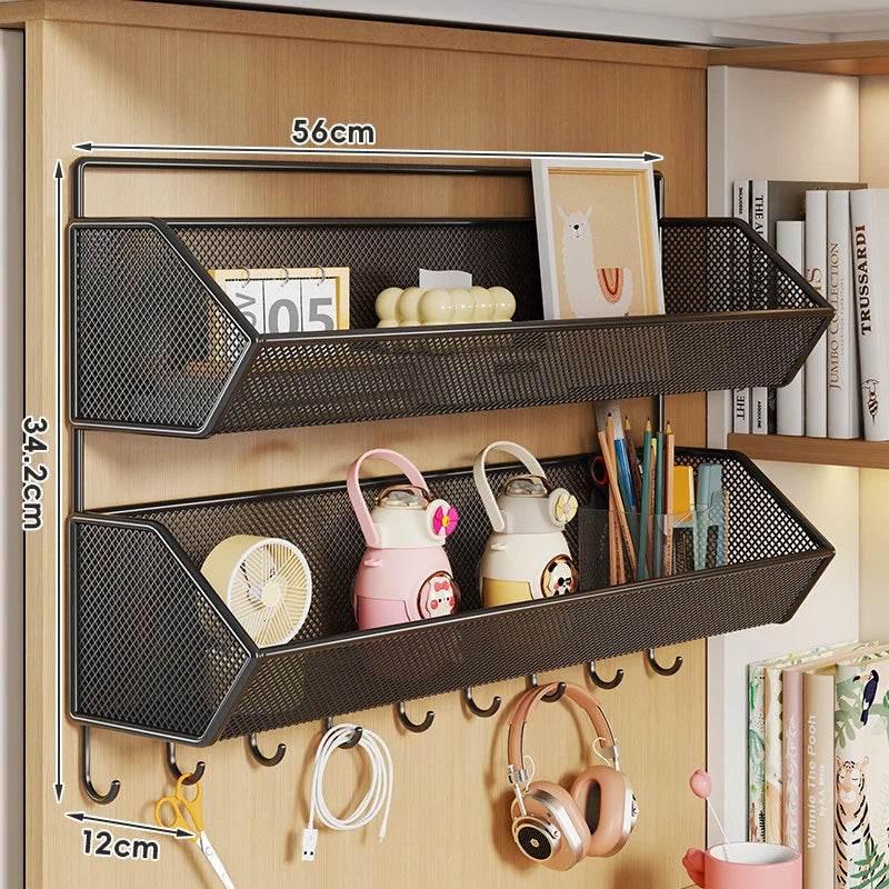 Storage Basket Over-Cabinet Hanging Rust-Resistant Metal Mesh