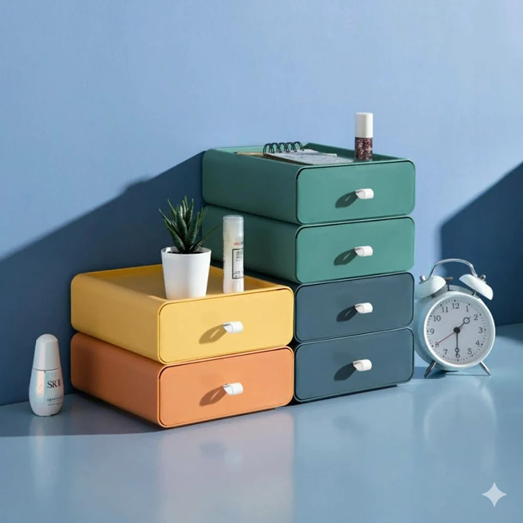 Storage Box Stackable Durable Plastic Organizer