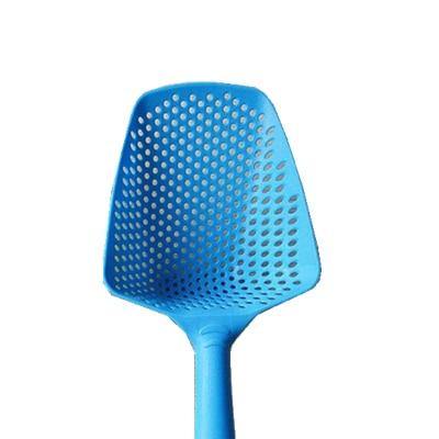 Strainer Spoon Plastic Dishwasher-Safe S scoop-and-Drain Design