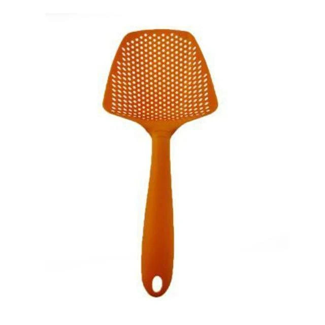 Strainer Spoon Plastic Dishwasher-Safe S scoop-and-Drain Design