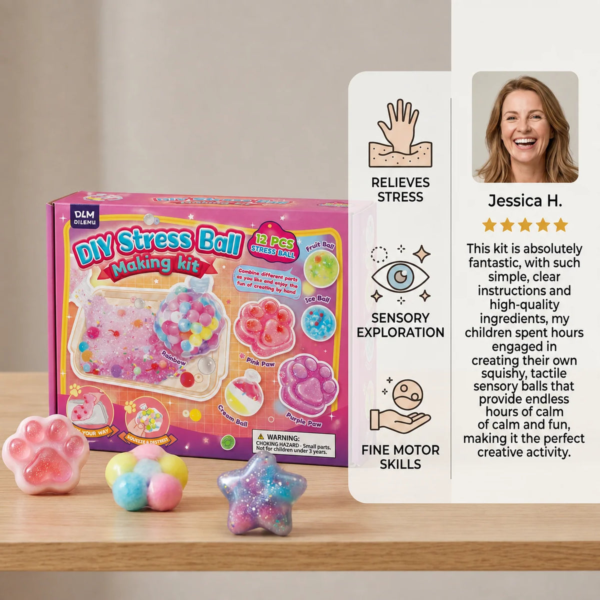 Stress Ball Making Kit DIY Sensory Craft