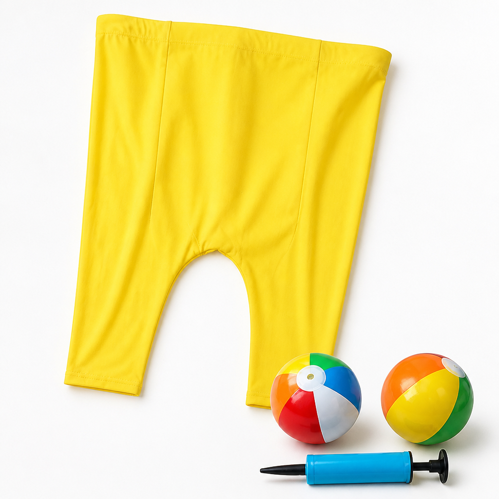 Stretchy One-Size Wearable Ball-Catcher Pants (Balls & Pump Included)