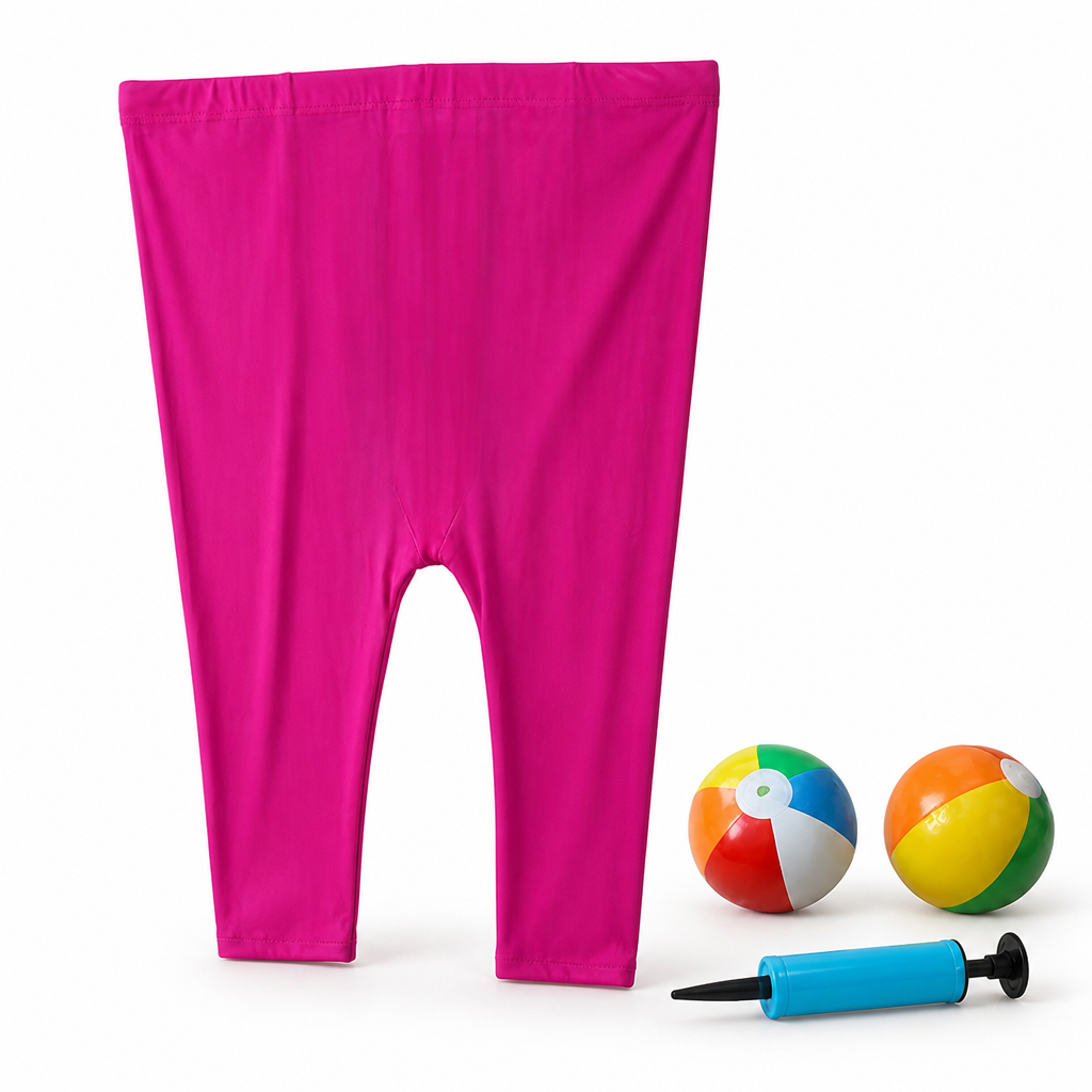 Stretchy One-Size Wearable Ball-Catcher Pants (Balls & Pump Included)