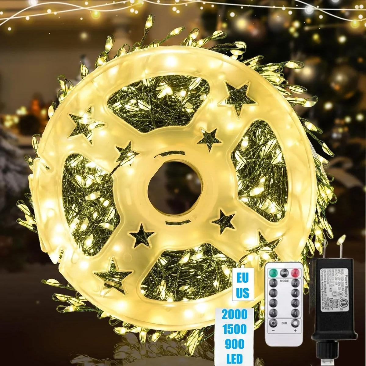 String Lights Firework Starburst Remote Control IP65 Splash-Resistant