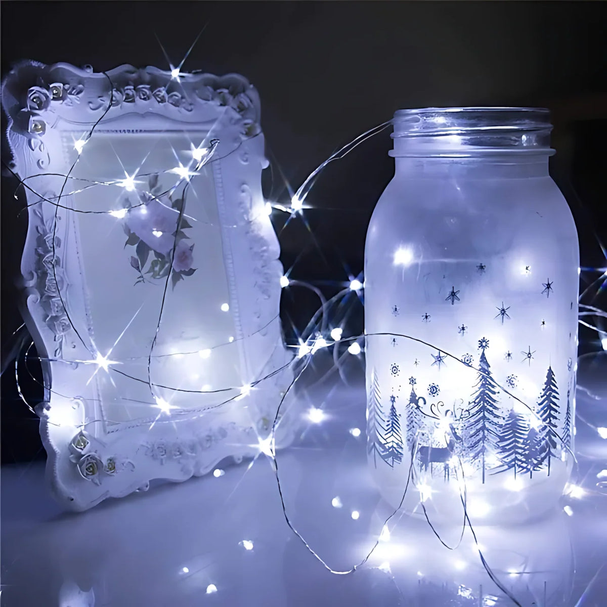String Lights Flexible Wire Waterproof Set of 100