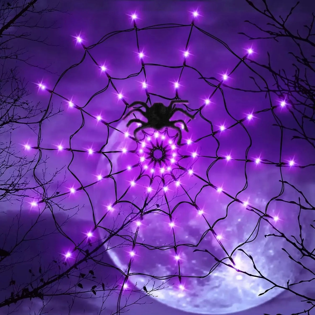 String Lights Spiderweb Design Flexible LED Indoor & Outdoor