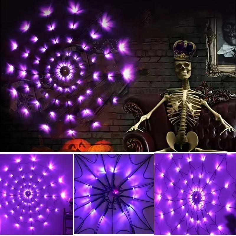 String Lights Spiderweb Design Flexible LED Indoor & Outdoor