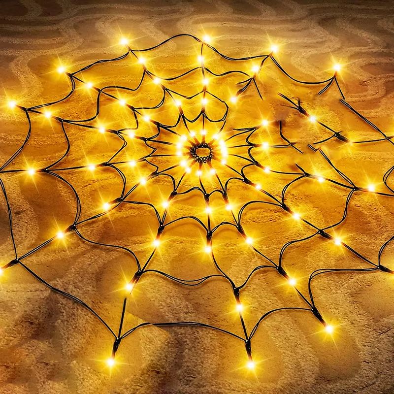 String Lights Spiderweb Design Flexible LED Indoor & Outdoor