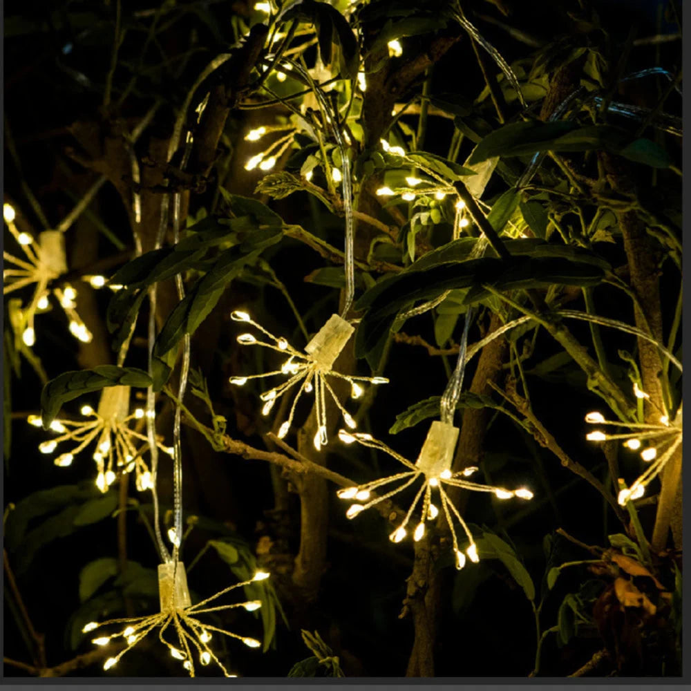 String Lights Starburst Copper Wire Battery & Mains