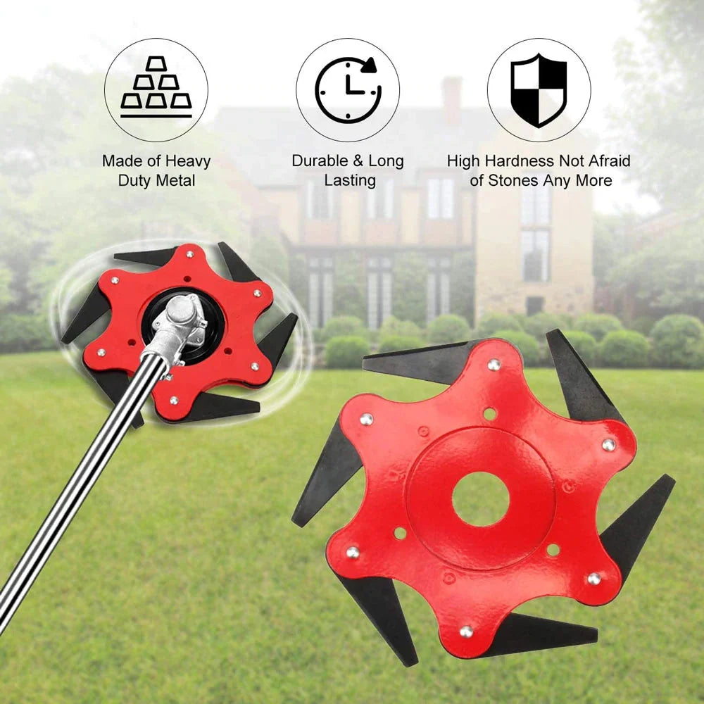 String Trimmer Head 6-Blade Manganese Steel