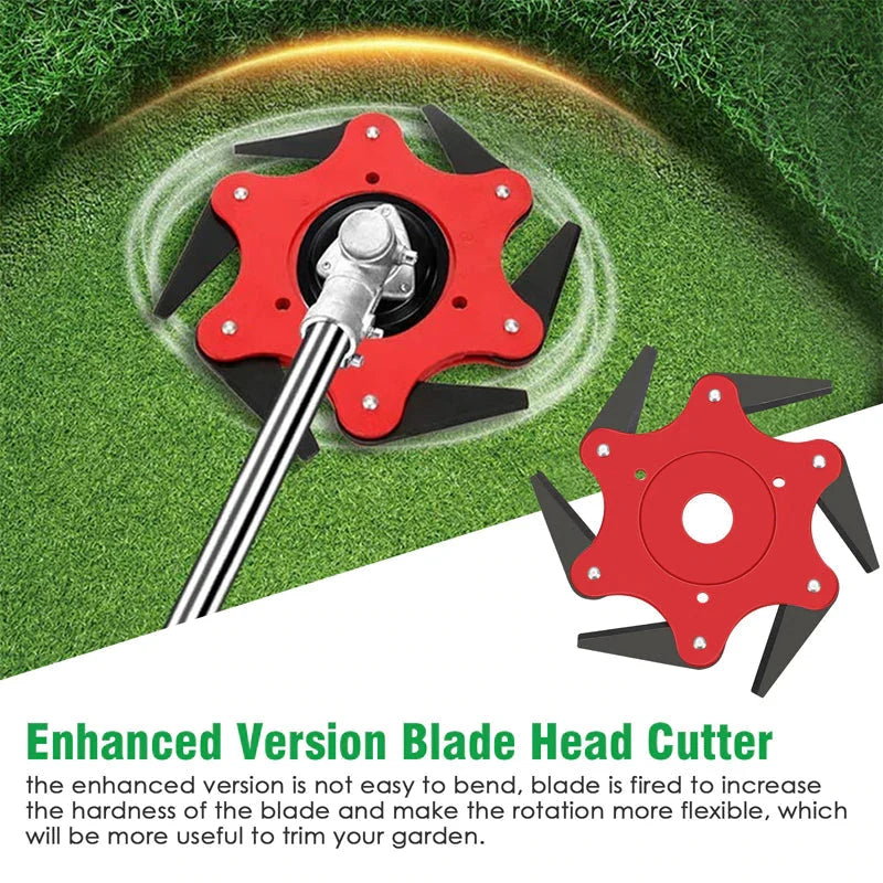 String Trimmer Head 6-Blade Manganese Steel