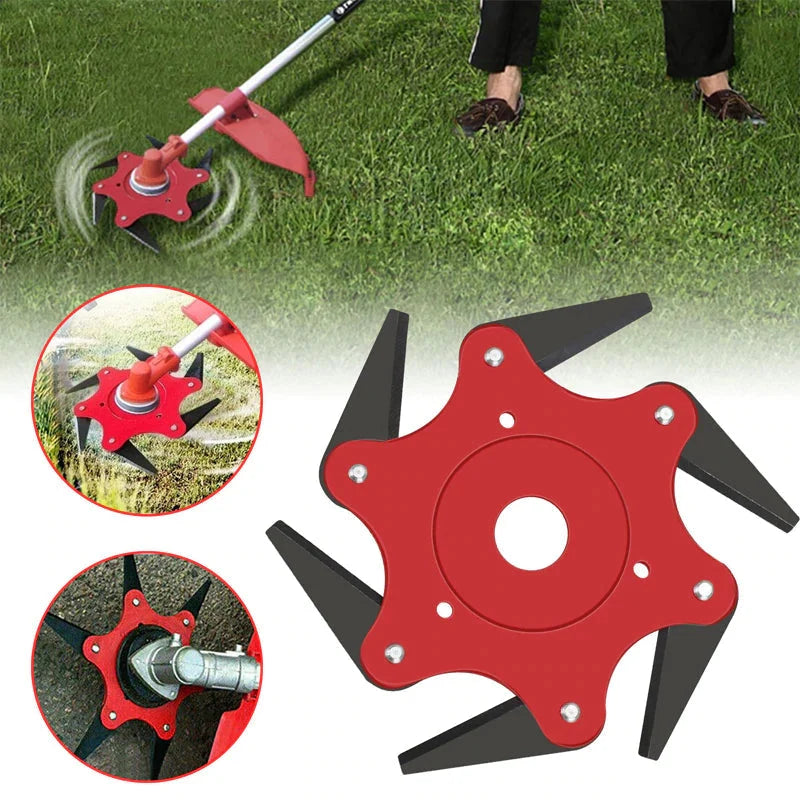 String Trimmer Head 6-Blade Manganese Steel