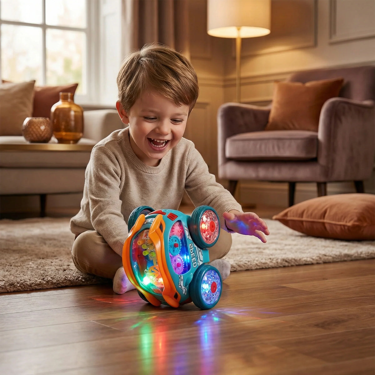 Stunt Car Rechargeable 360-Degree Flips & Multicolor LED