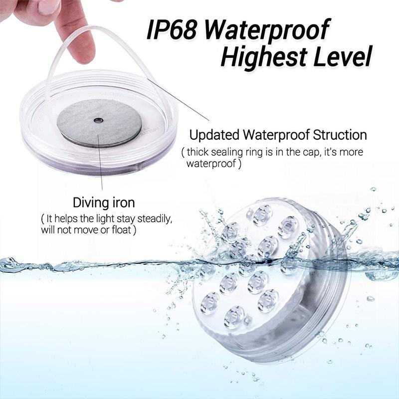 Submersible Pool Light Color-Changing Remote-Controlled IP68