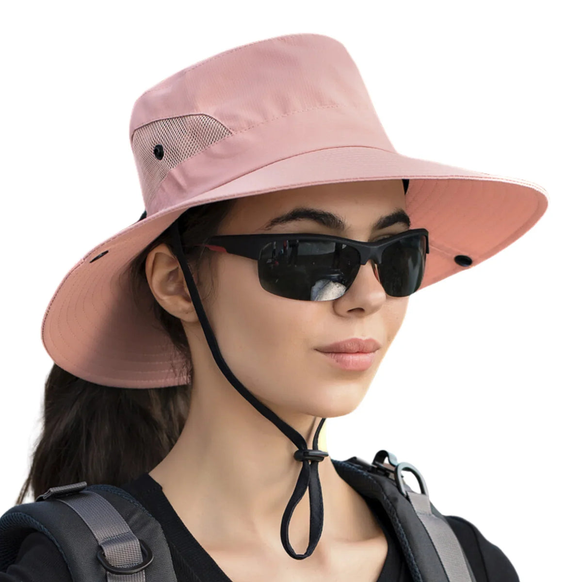 Sun Hat Wide Brim UPF 50 Ponytail Opening