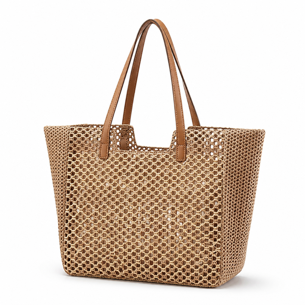Sun- & Water-Resistant Woven Beach Bag