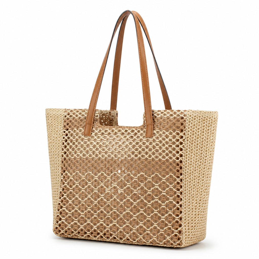 Sun- & Water-Resistant Woven Beach Bag