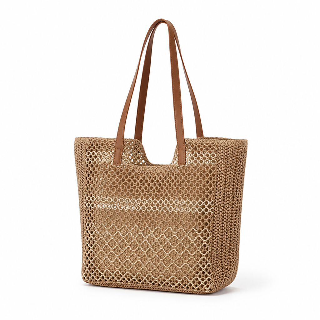 Sun- & Water-Resistant Woven Beach Bag