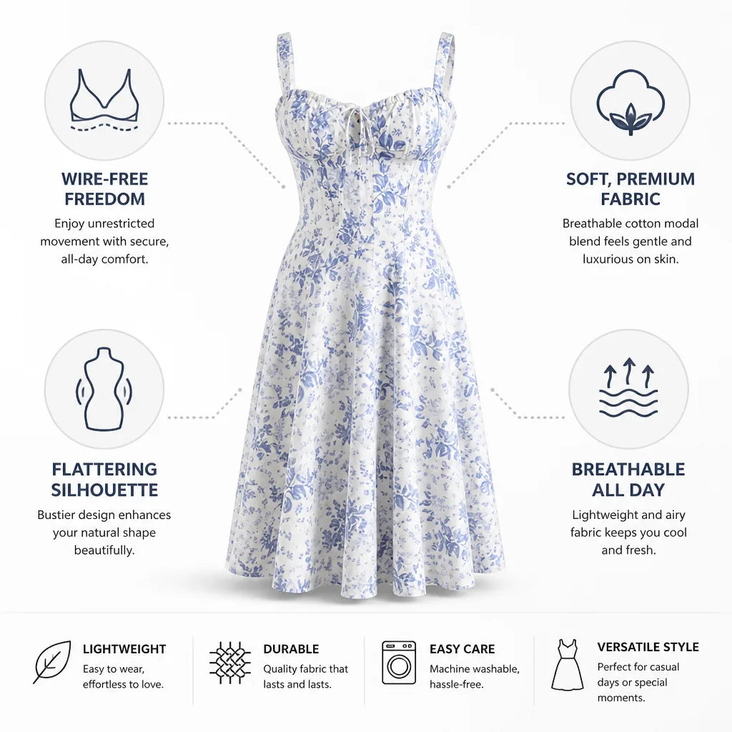 Sundress Wireless Bustier Cotton Modal Blend