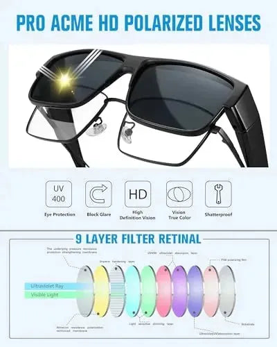 Sunglasses Fit-Over Polarized UV400