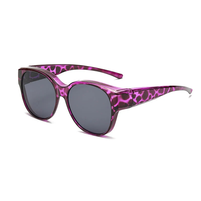 Sunglasses Over Glasses Polarized UV400 Cat-Eye Design