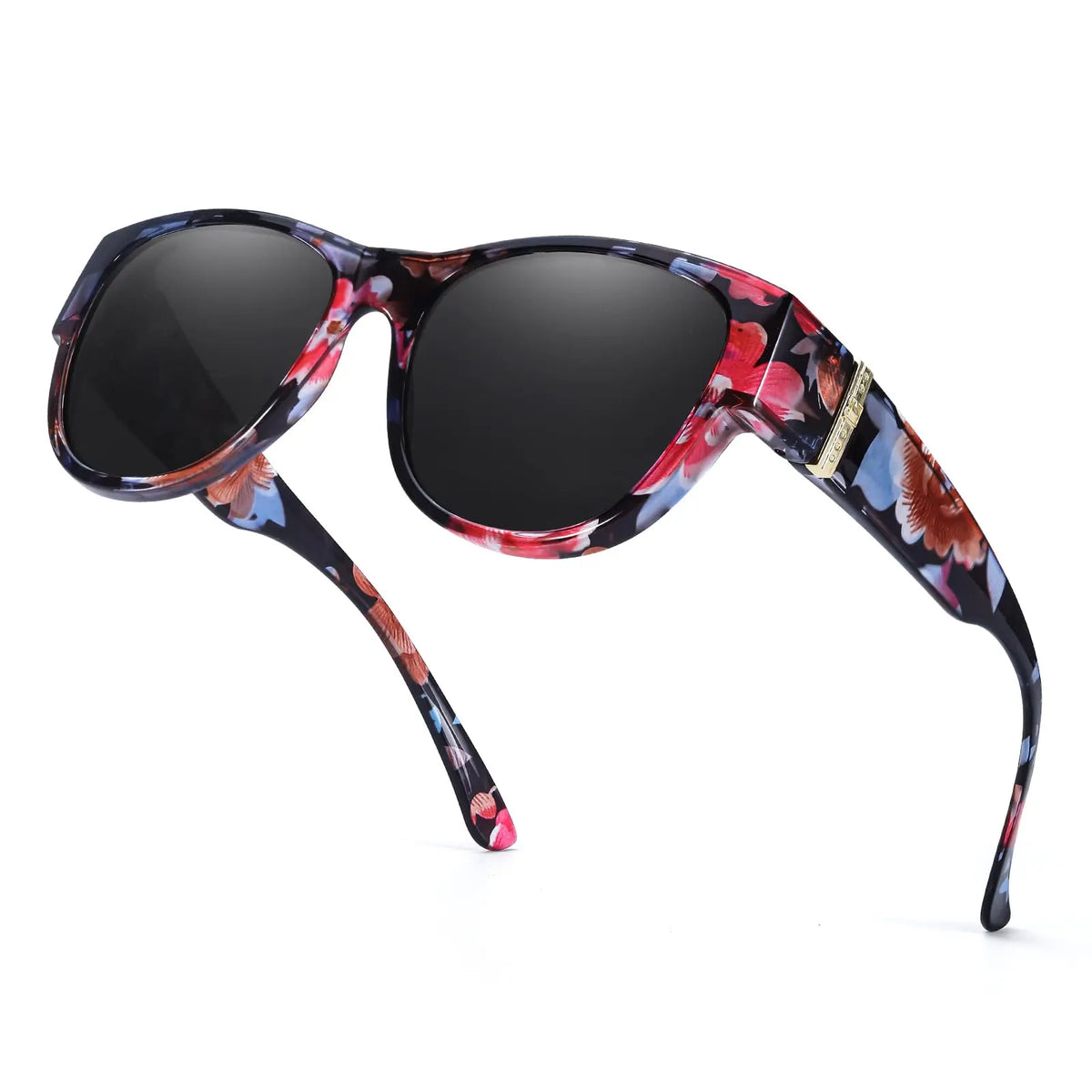 Sunglasses Over Glasses Polarized UV400 Cat-Eye Design