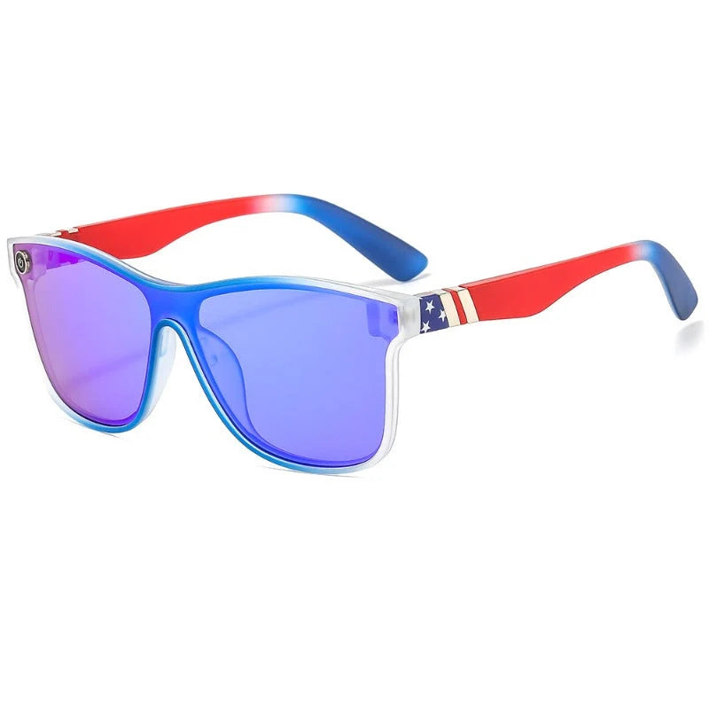 Sunglasses Square Flat-Top Polarized UV400 Protection